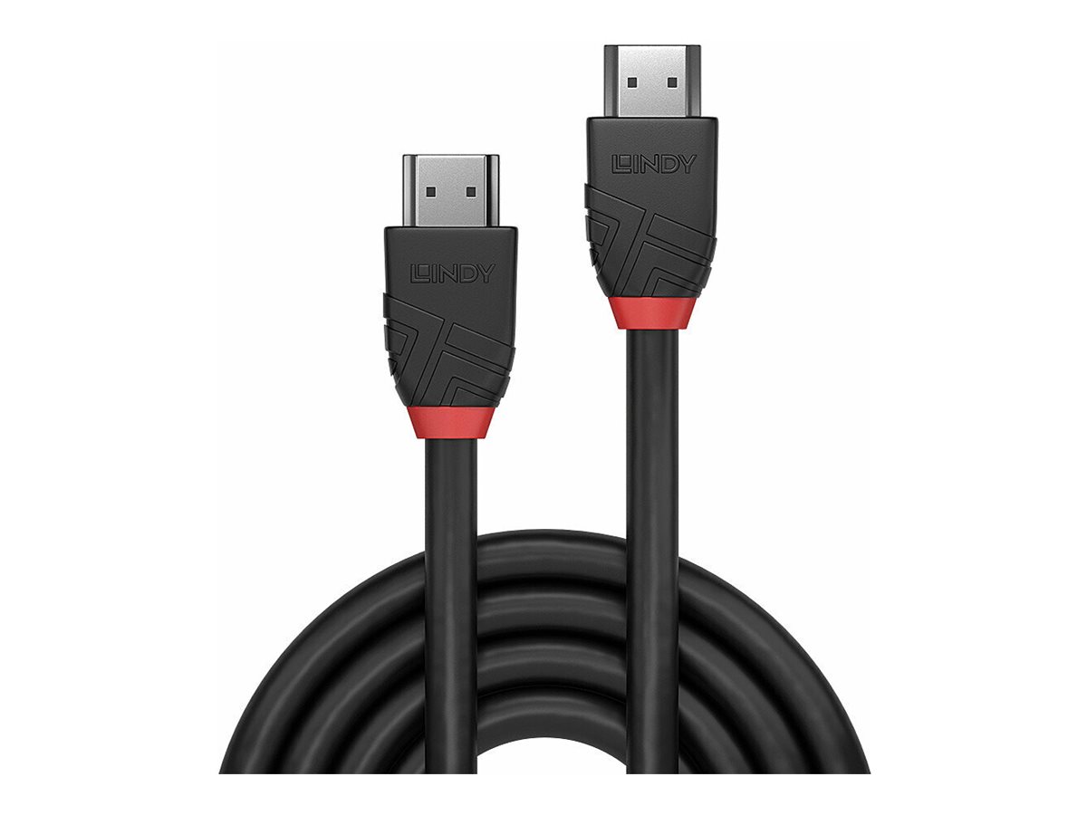 An image of Lindy Black Line HDMI cable with Ethernet - 5 m