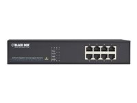 Black Box Gigabit Unmanaged Switch Switch 8 x 10/100/1000 rack-mountable