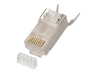 Extralink CAT 6a Kabel med folie og kobberfletning (FTP) Netværk-konnektor