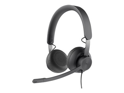 Logitech Zone 750 Headset on-ear wired active noise canceling USB-C