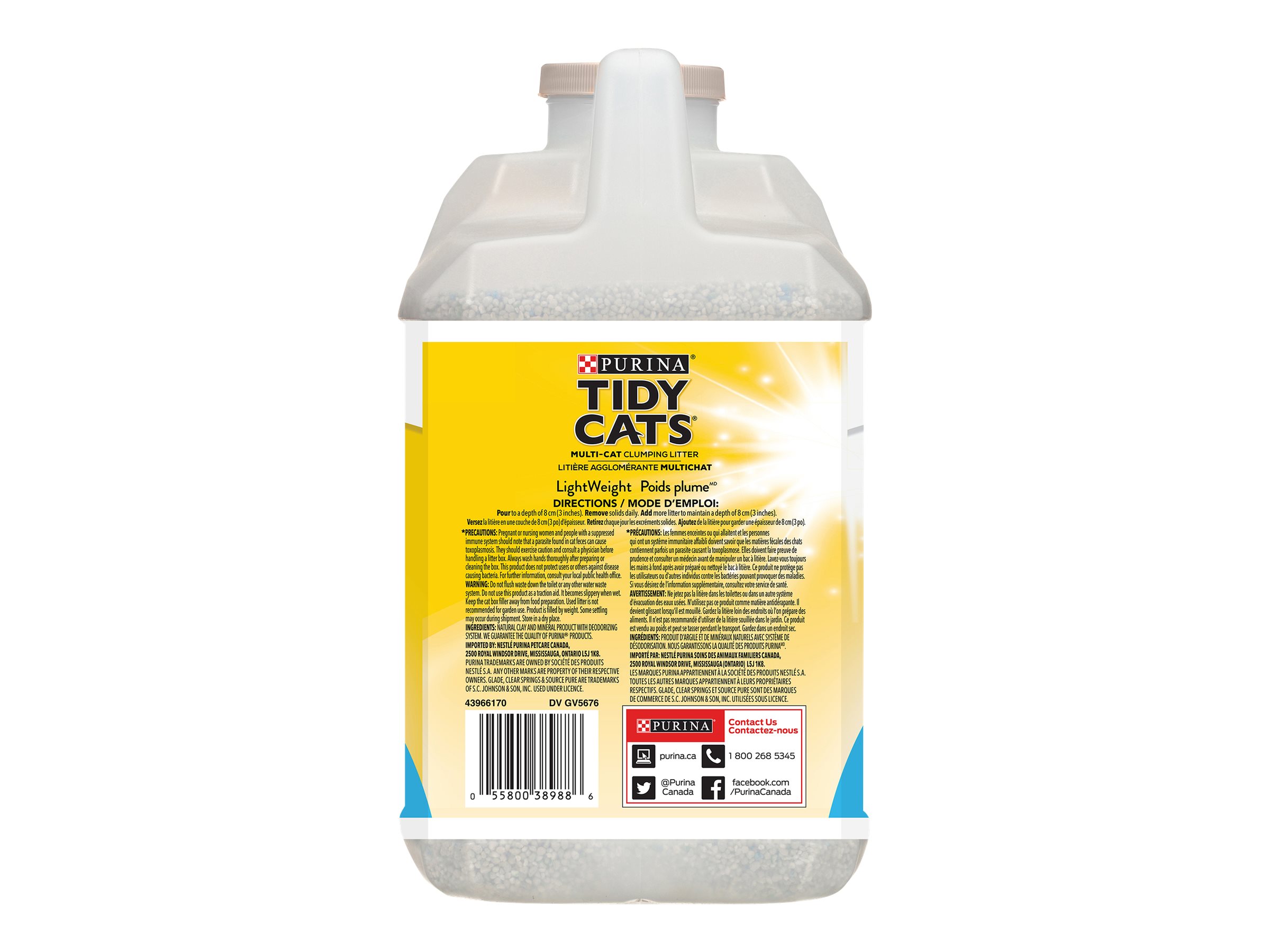 Tidy Cats LightWeight Clumping Cat Litter Glade Clear Springs 2.72kg