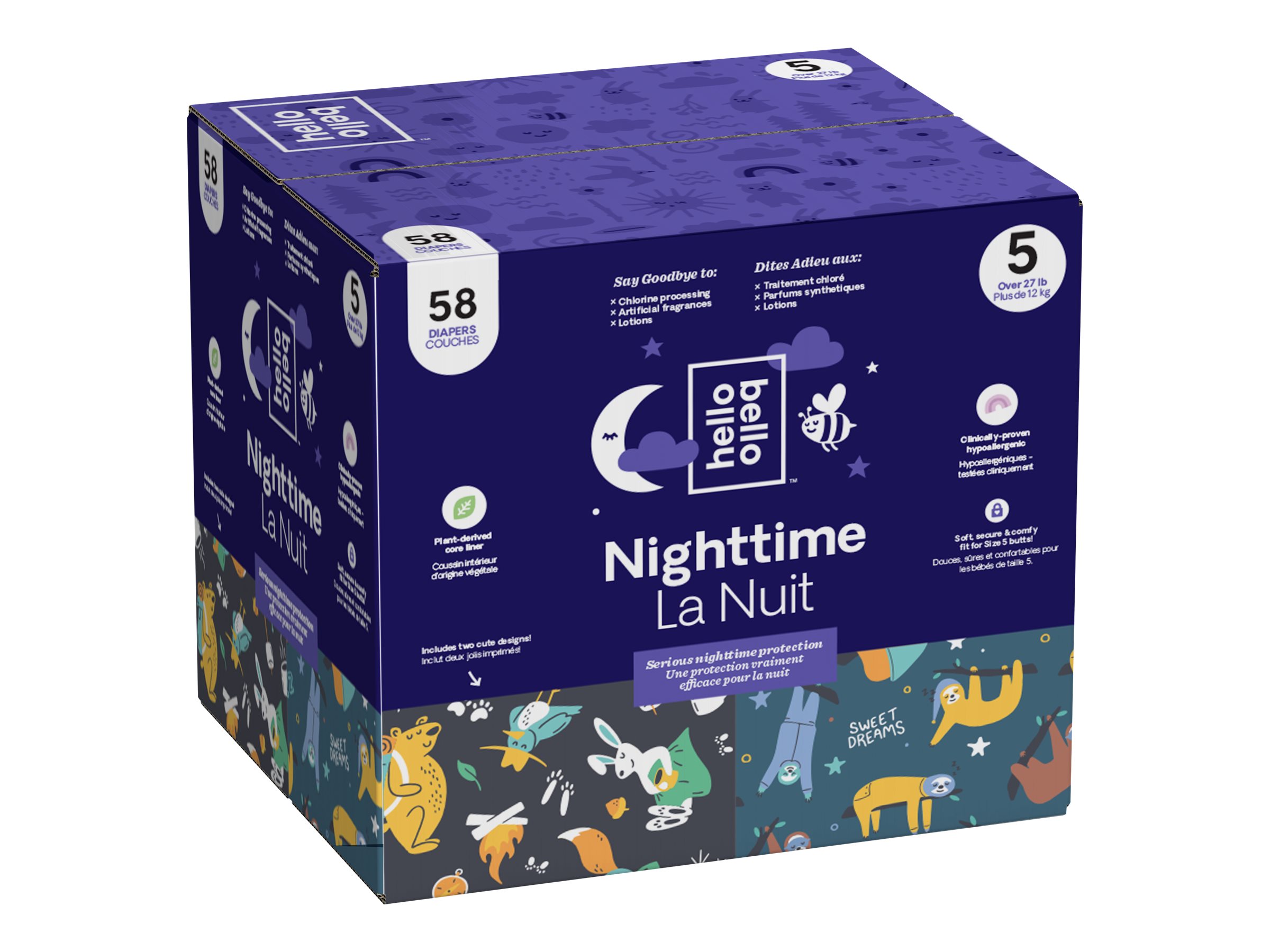 Night time diapers size hot sale 5