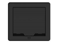 Crestron FT2-700-MECH-PTL-B FlipTop FT2 Series - outlet box - cable management system, 700 size, mechanical, pass-through lid - black