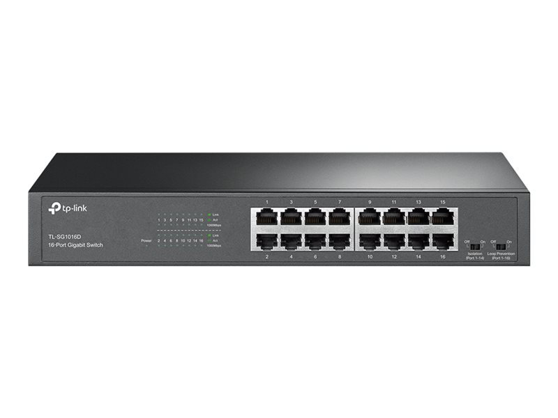 TP-LINK 16port Gigab. ECO-Switch 19in