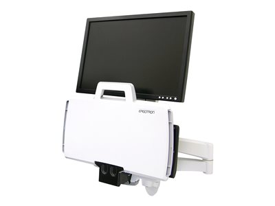 200 Series Combo Arm weiß / LCD-Größe <=24" / Belastbarkeit 2,7-8,2kg / Anhebung 13cm / Neigung 30° / VESA MIS-D