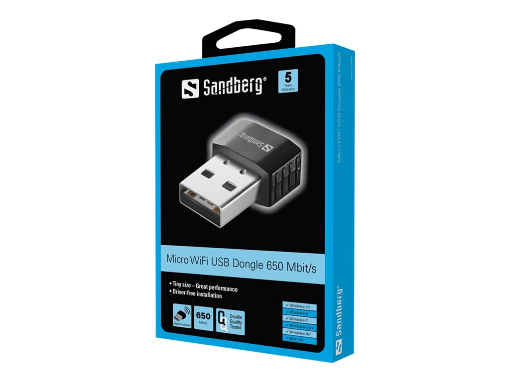 rigtig meget Simuler Gymnast Sandberg Micro WiFi USB Dongle - network adapter - USB 2.0
