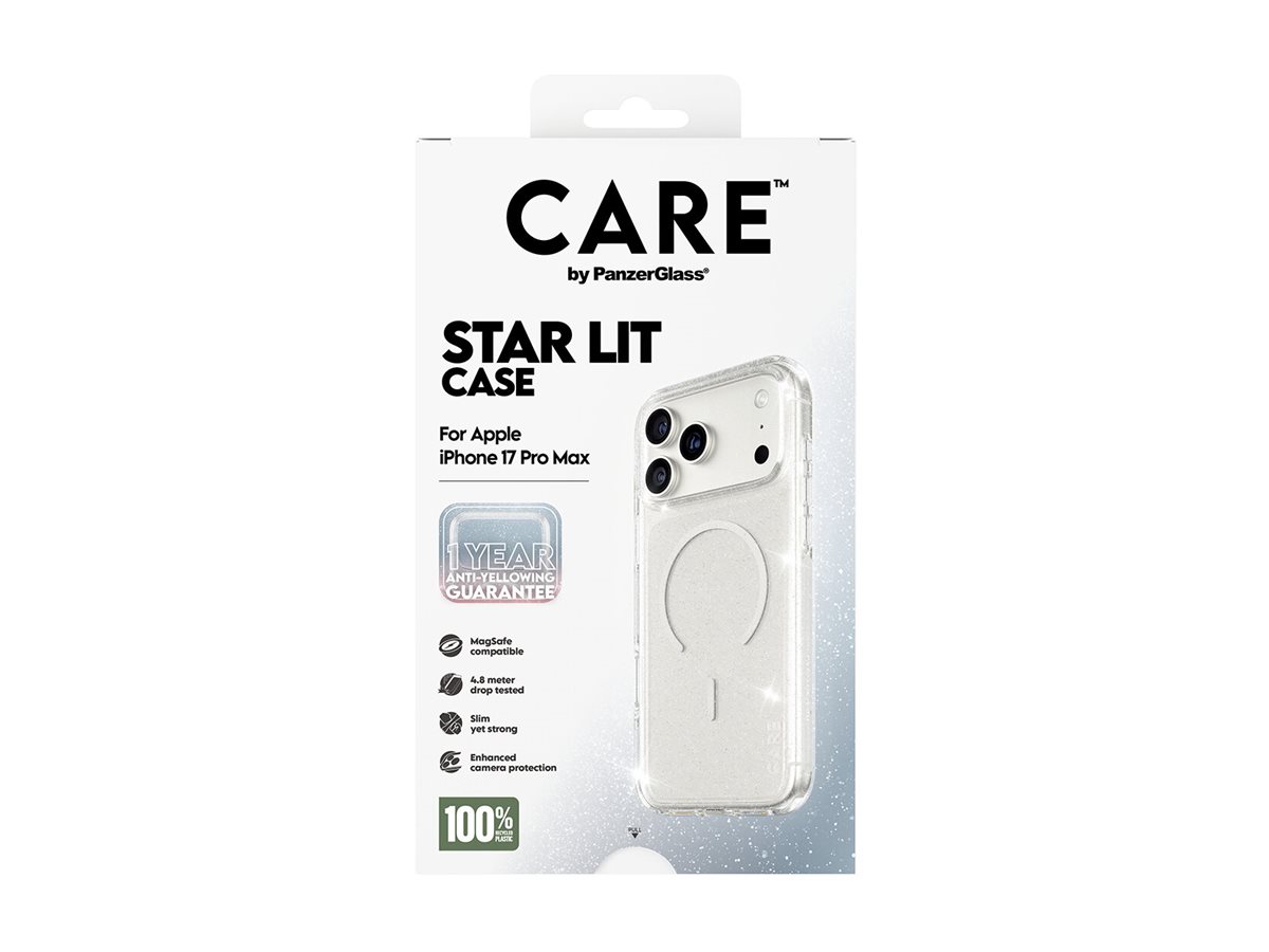PanzerGlass CARE Apple iPhone 17 Pro Max Star Lit třpytivý/bílý MagSafe – foto 5