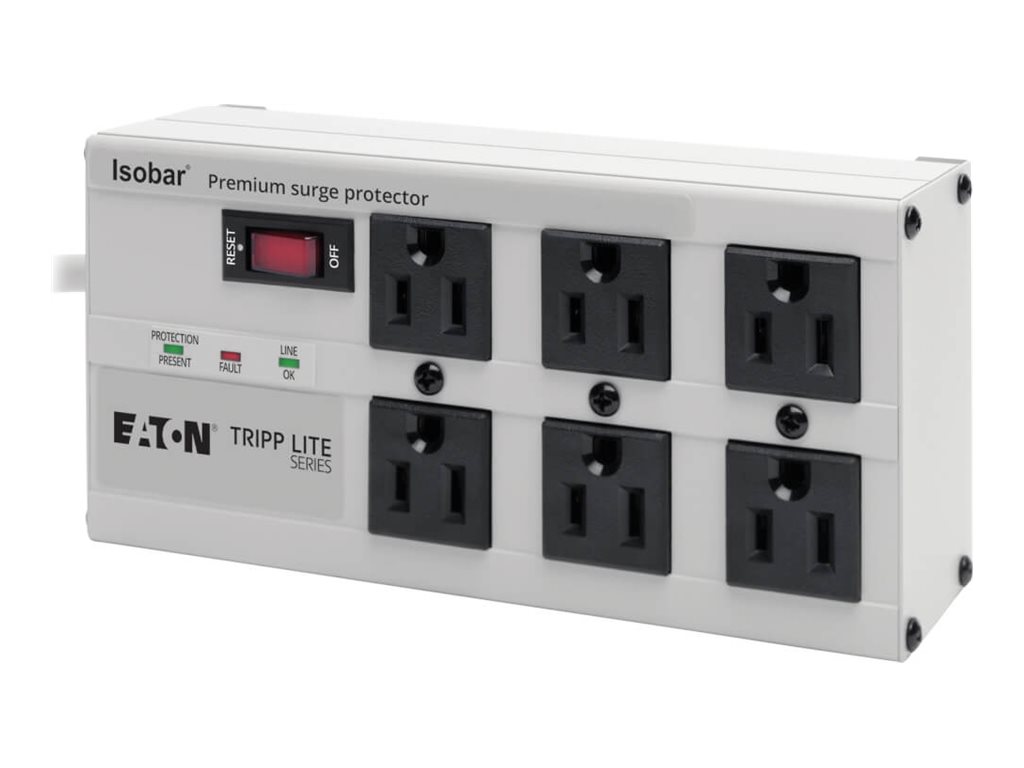 Tripp Lite Isobar Surge Protector Metal 6 Outlet 6' Cord 3330 Joules