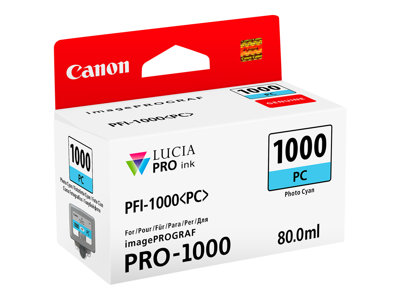 CANON 2LB PFI-1000pc Ink Photo cyan - 0550C001