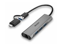 LINDY USB 3.2 Gen 1 Hub & Gigabit