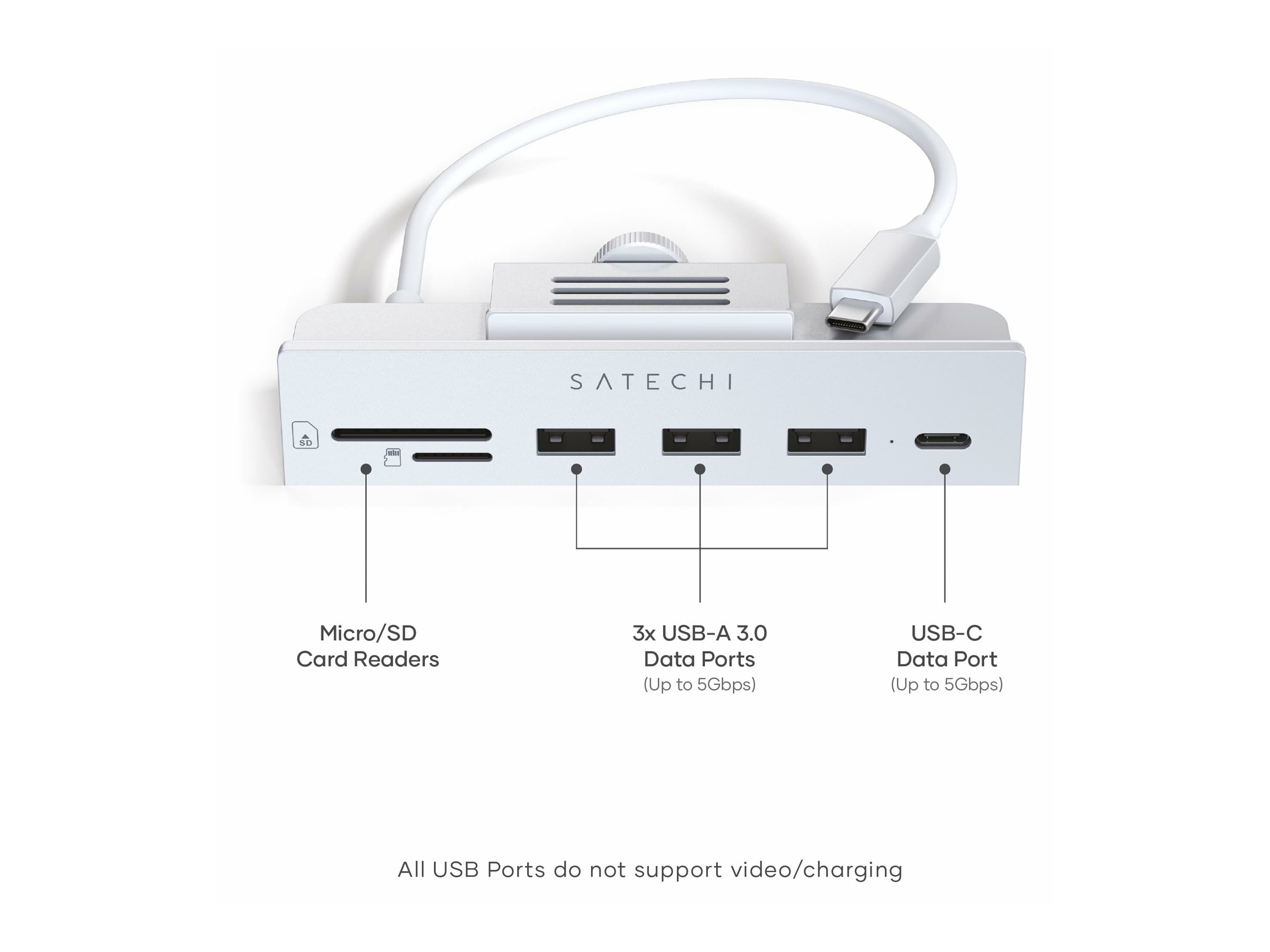 Satechi docking station Product shot Back 79000