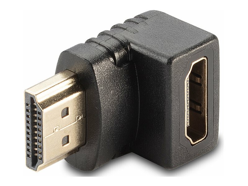 Adaptateur HDMI femelle vers HDMI m le coudé à 90 dégrés vers le bas