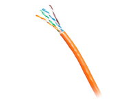 C2G 1000ft (304.8m) TAA-Compliant Cat6 Bulk Unshielded (UTP) Ethernet Network Cable with Solid Conductors-Riser CMR-Rated - Orange