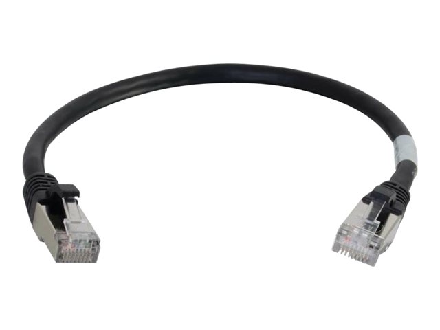 C2G Cat6a Booted Shielded (STP) Network Patch Cable - patch kabel - 5 m - černá – foto 2