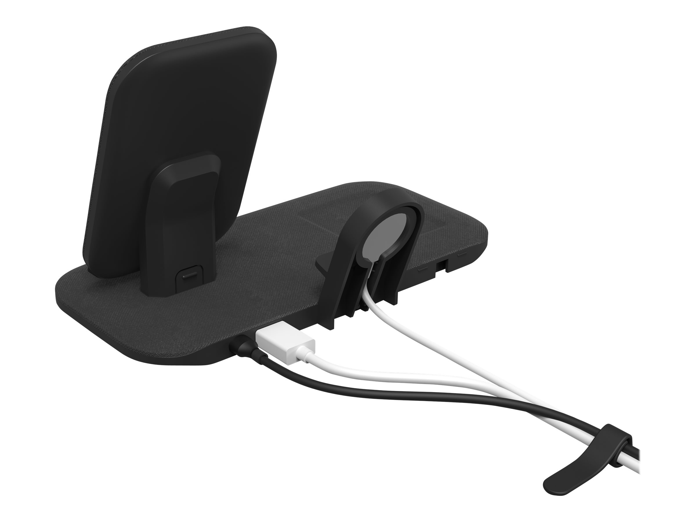 mophie Stand Plus wireless charging pad / charging stand USB 15 Product shot Top 79050