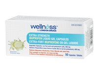 Wellness by London Drugs Ibuprofen Liquid Gel Capsules Extra Strength - 400mg - 50s