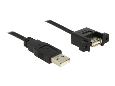 DELOCK USB Kabel A -> A St/Bu Bu zum Einbau 0.25m - 85462