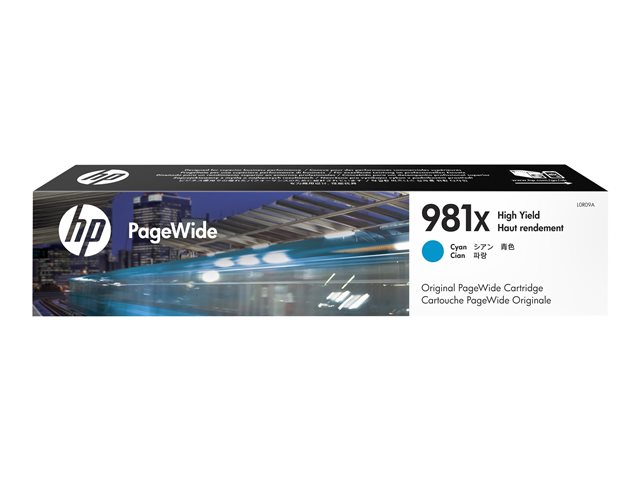 Image of HP 981X - High Yield - cyan - original - PageWide - ink cartridge