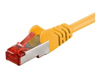 goobay CAT 6 Kabel med afskærmning med folie og kobberfletning (SFTP 7.5m Netværkskabel Gul