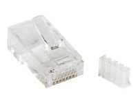StarTech.com Cat 6 RJ45 Modular Plug for Solid Wire - 50 Pack (CRJ45C6SOL50) - network connector - clear