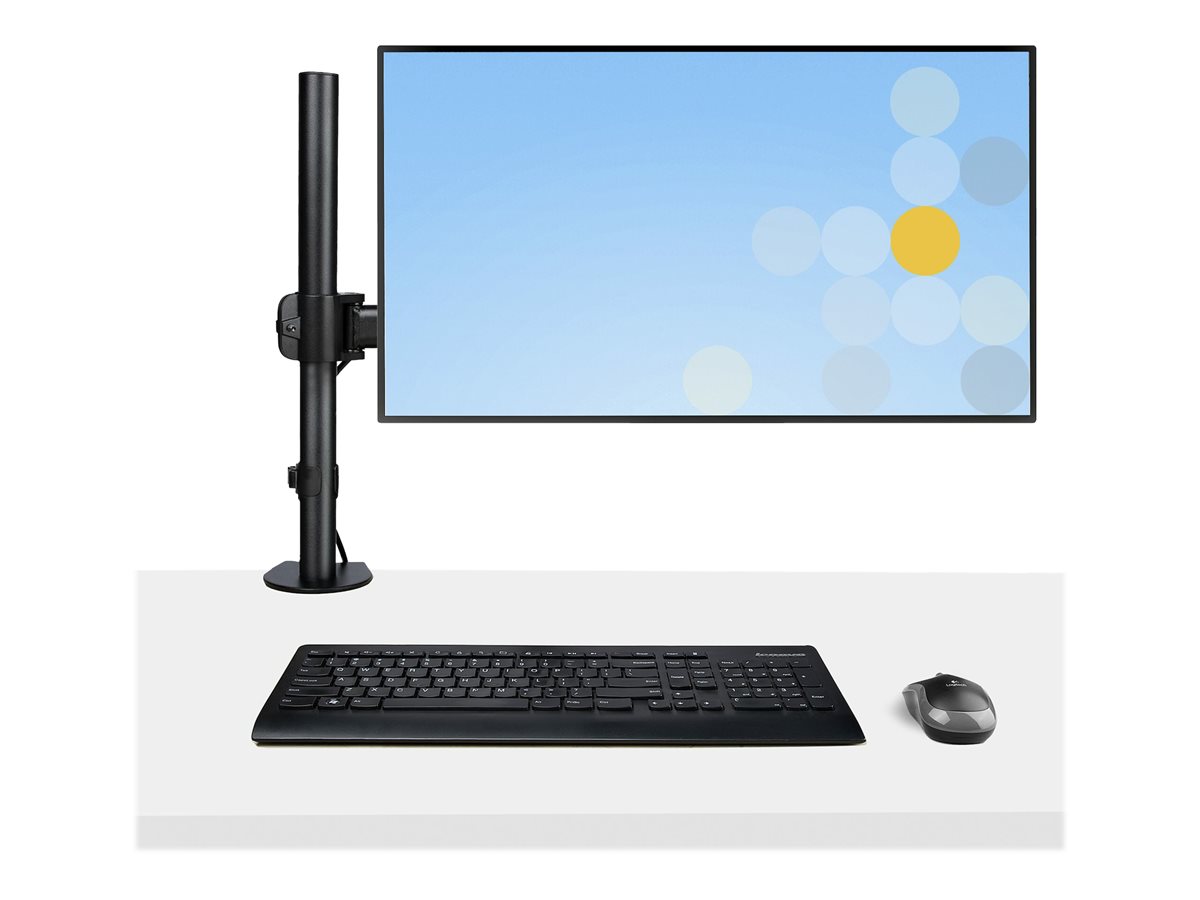StarTech.com Laptop Desk Mount, Monitor and Laptop Mount for Desk, Displays 34in (8kg/17.6lb) & Laptops (4.5kg/9.9lbs), Adjustable & Articulating VESA Laptop Tray Arm - Desk Monitor Mount - Clamp / Grommet Mount (A-LAPTOP-DESK-MOUNT) montážní sada - pro monitor / notebook - černá – foto 4
