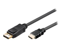 Akyga Video/audiokabel DisplayPort / HDMI 1.8m Sort
