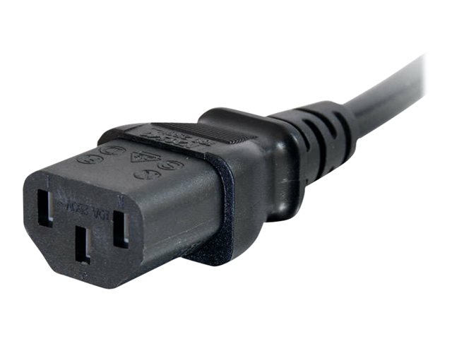C2G Computer Power Cord Extension - prodlužovací šňůra - power IEC 60320 C13 do IEC 60320 C14 - 0.5 m – foto 4
