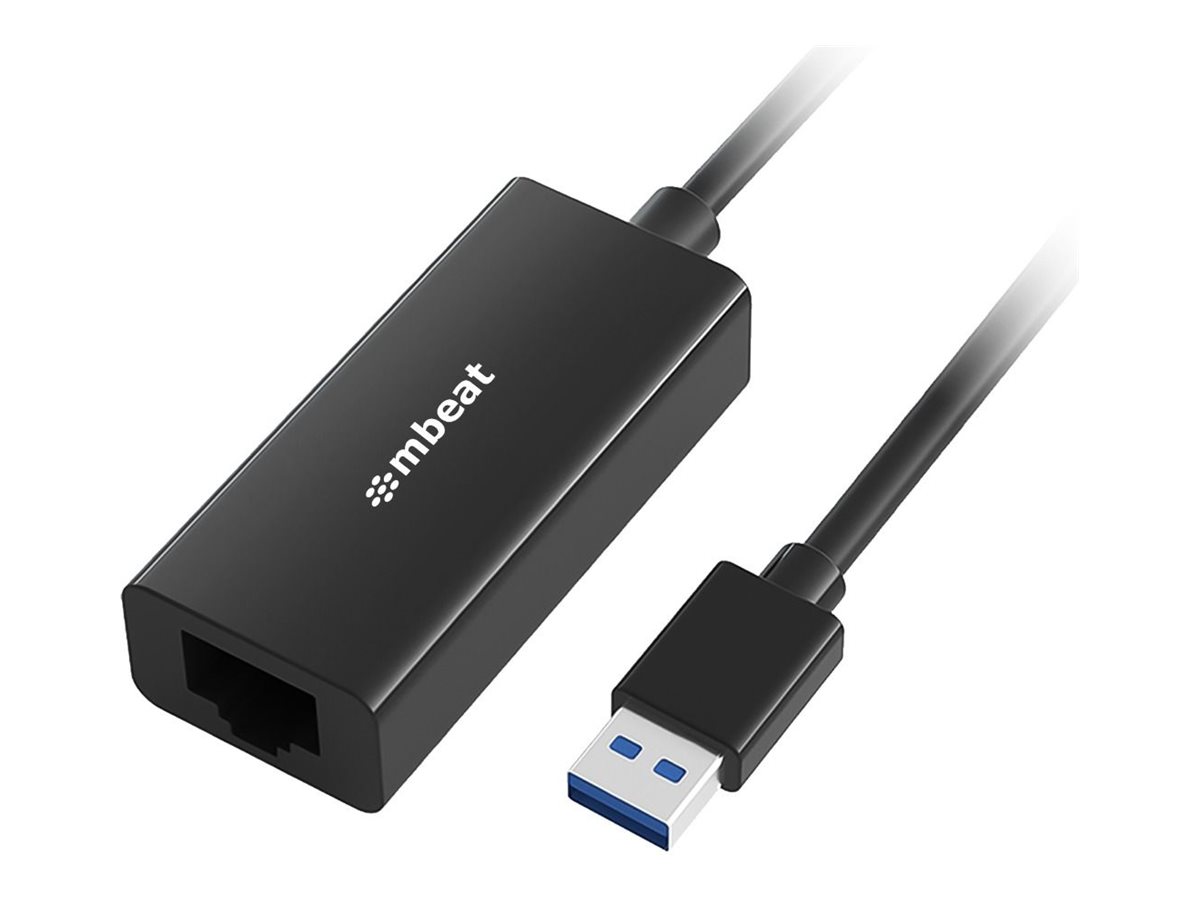Mbeat MB-U3GL-1K network adapter USB 3.0 Gigabit Ethernet x Product shot Right-angle 79850