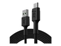 Green Cell USB Type-C kabel 2m Sort