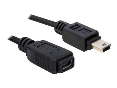 DELOCK Kabel USB 2.0 mini B Verlaeng. 1m Kabel & Adapter