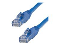 StarTech.com 75ft CAT6 Ethernet Cable, 10 Gigabit Snagless RJ45 650MHz 100W PoE Patch Cord, CAT 6 10GbE UTP Network Cable w/Strain Relief, Blue, Fluke Tested/Wiring is UL Certified/TIA - Category 6 - 24AWG (N6PATCH75BL)