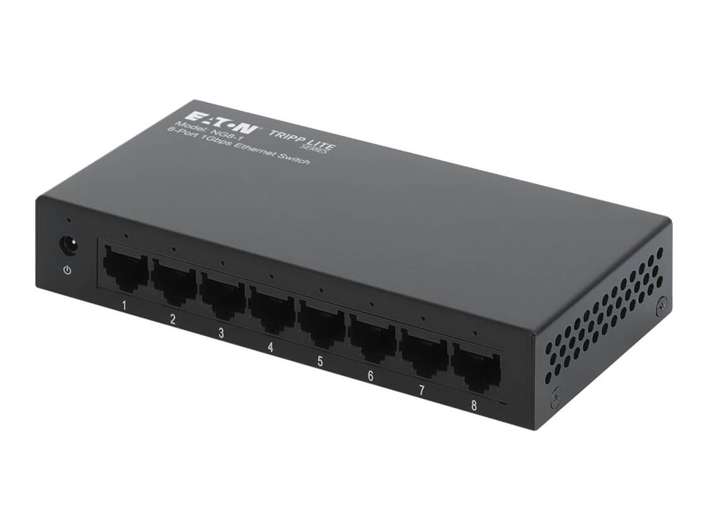 Eaton Tripp Lite series Desktop Gigabit Ethernet Unmanaged Switch 8-Port 10/100/1000 Mbps Metal