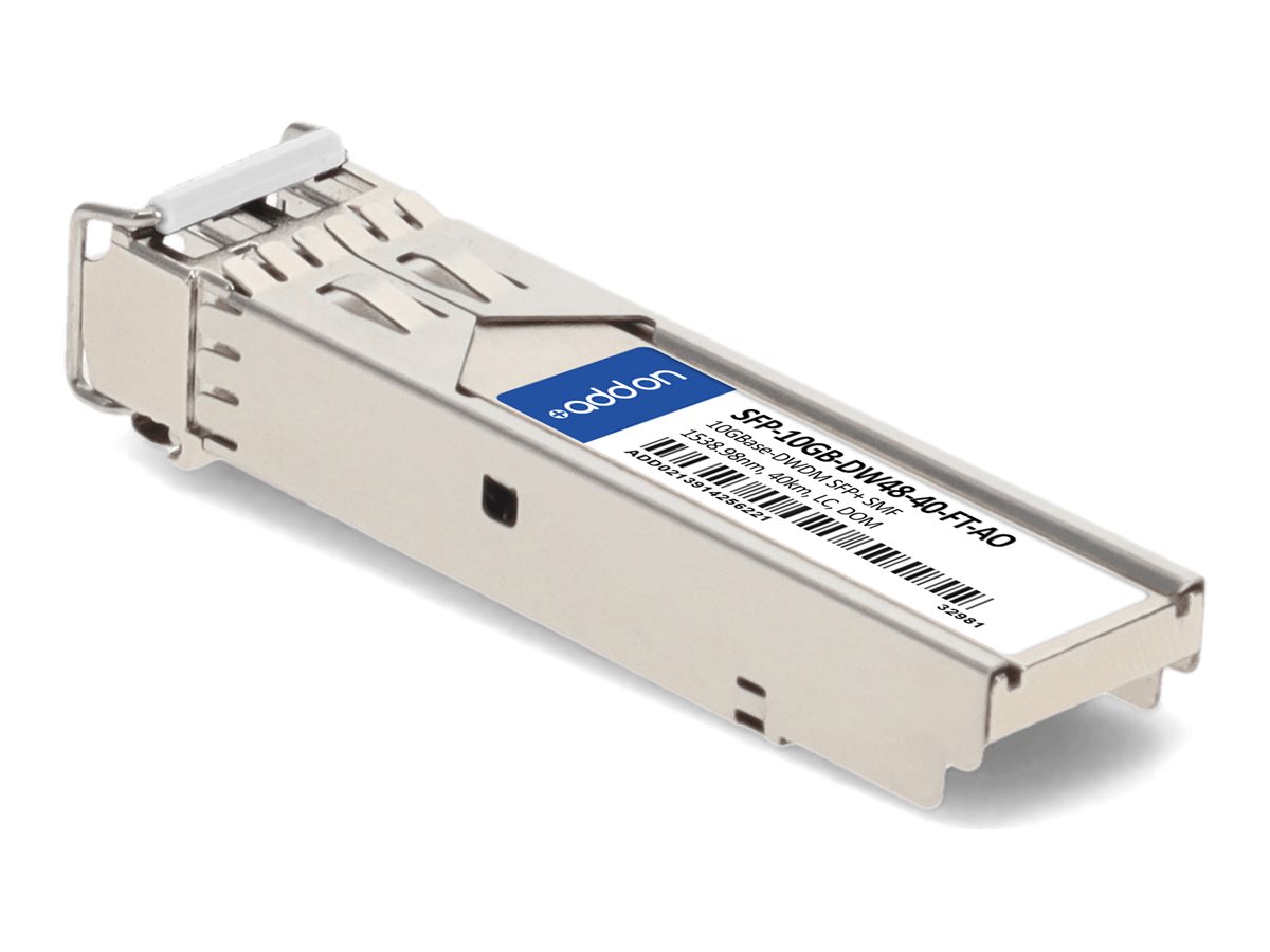 AddOn - SFP+ transceiver module (equivalent to: Fortinet SFP-10GB-DW48-40-FT)