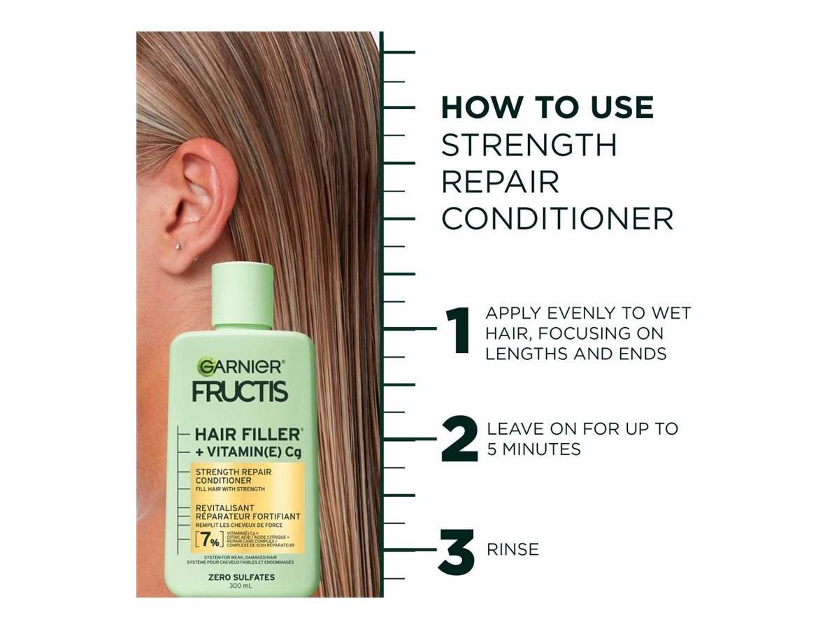 Garnier Fructis Hair Filler + Vitamin Cg Strength Repair Conditioner - 300ml