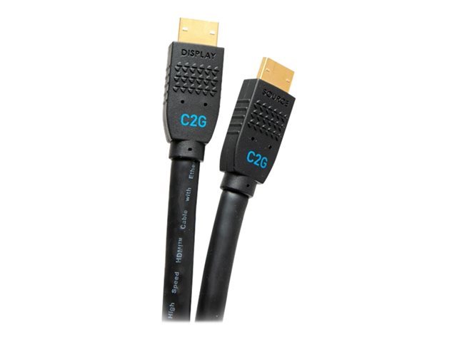 Image of C2G 15ft Ultra Flexible 4K Active HDMI Cable Gripping 4K 60Hz - In-Wall M/M - HDMI cable with Ethernet - 4.5 m