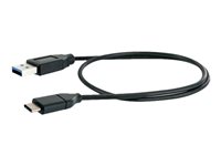 Schwaiger Power4You Professional USB 2.0 / USB 3.0 / USB 3.1 USB Type-C kabel 50cm Sort