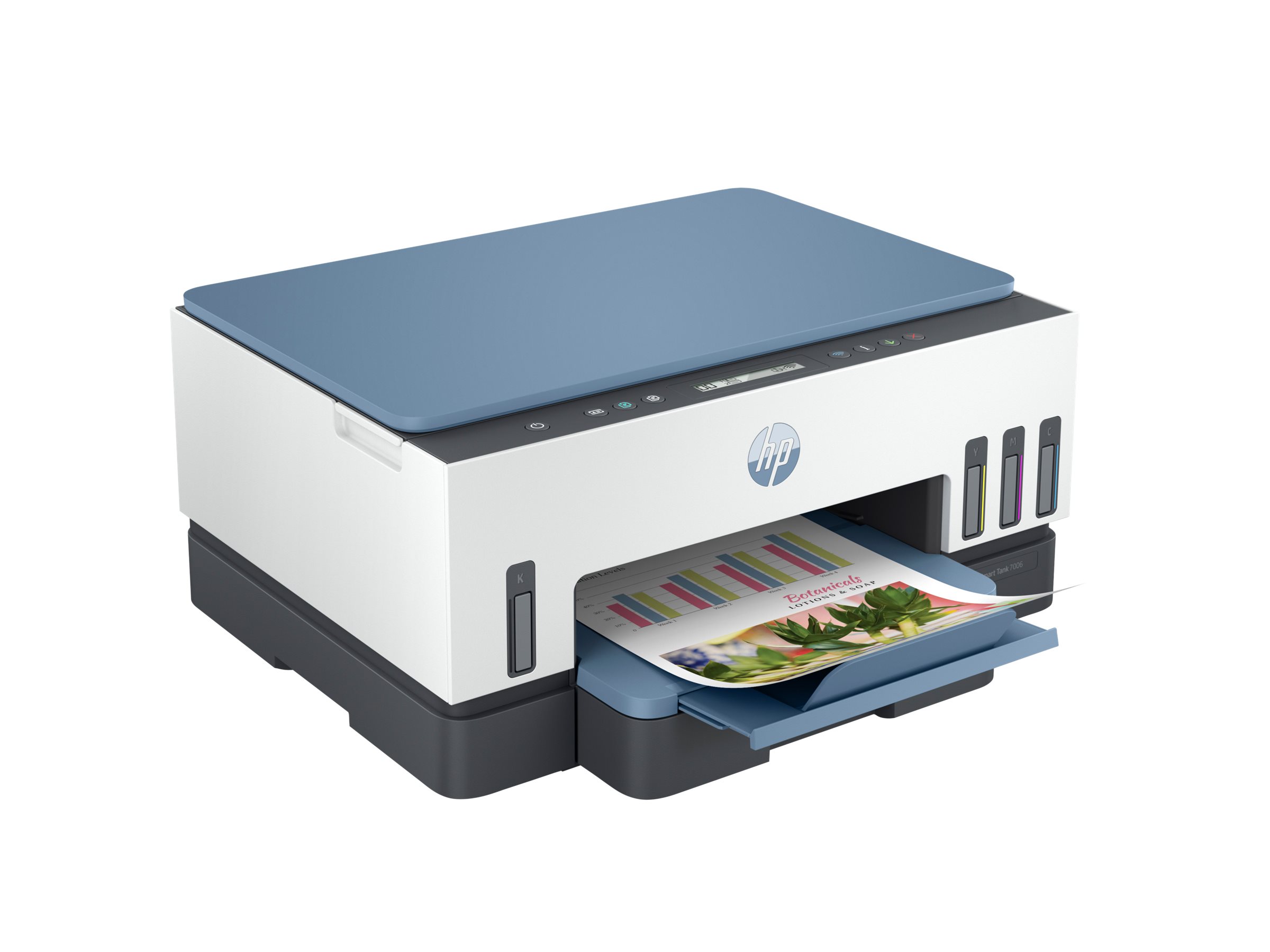 HP Smart Tank 7006, All-in-One, MFP, colour, inkjet, refillable, 216x297mm, A4, 13ppm Copy, 15ppm Print, 250sheets, USB, Wi-Fi, BT