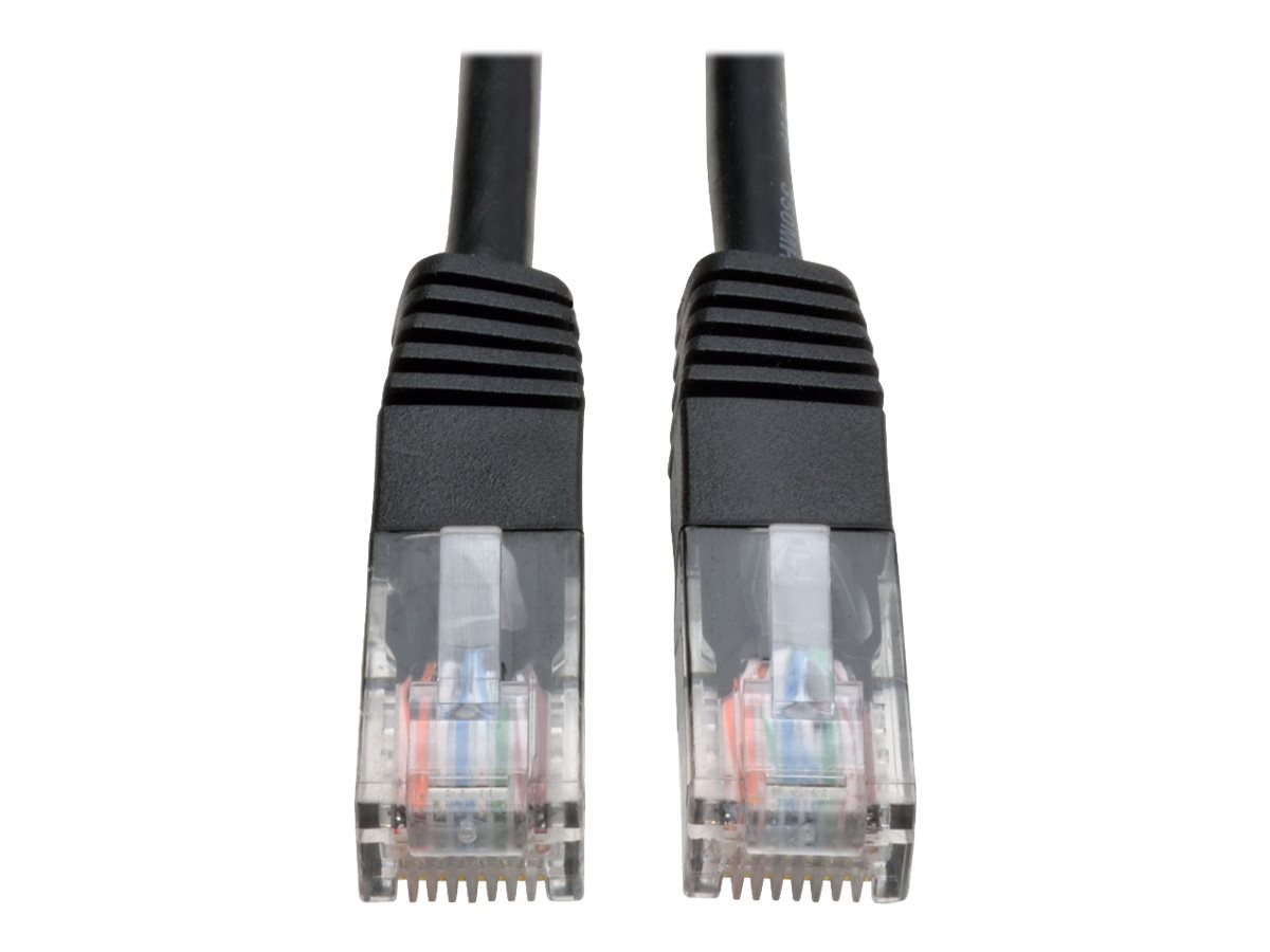Tripp Lite 3ft Cat5e / Cat5 350MHz Molded Patch Cable RJ45 M/M Black 3'