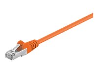 goobay CAT 5e Foldet uskærmet snoet par (F/UTP) 3m Netværkskabel Orange