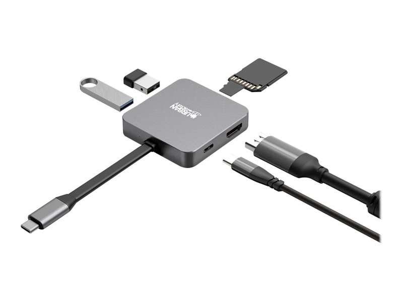 Urban Factory Hubee Light - station d\'accueil - USB-C 3.1 - HDMI