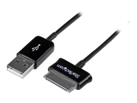 StarTech.com Câble USB OTG Samsung Galaxy Tab de 1 m - Adaptateur OTG USB Type A male - Noir