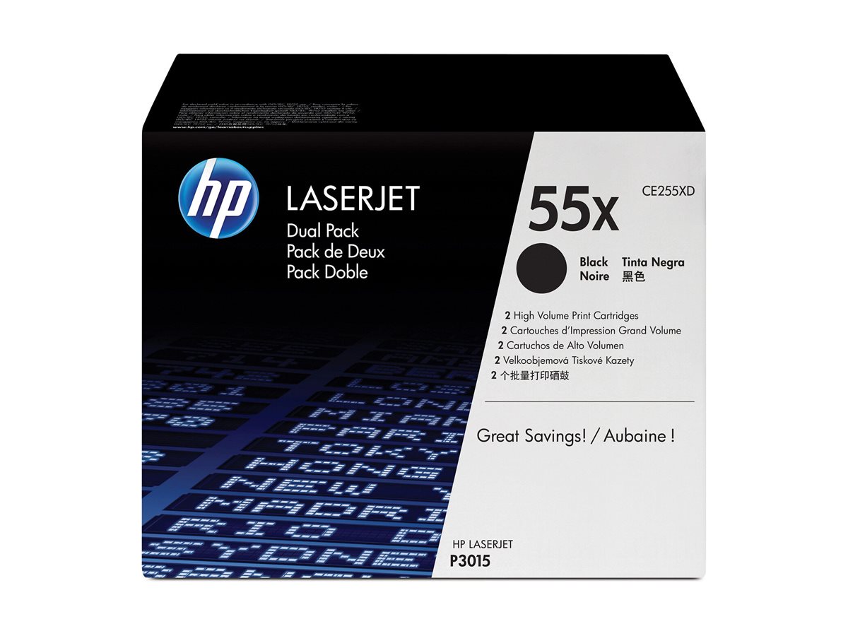 HP Laserjet CE255X Black Dual Pack