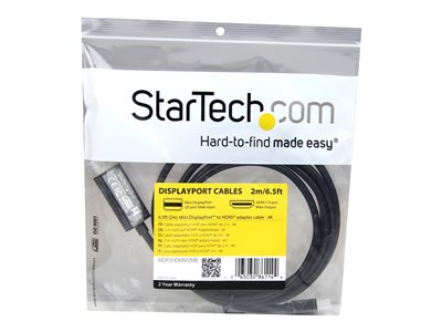 STARTECH 1,8m mDP to HDMI cable - 4K - MDP2HDMM2MB