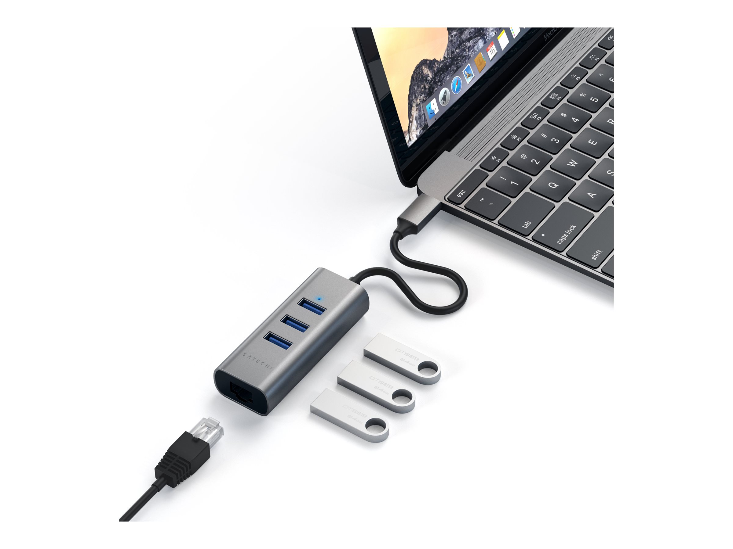 Satechi ST-TC2N1USB31AM hub 3 Usage / lifestyle Right-angle 72800