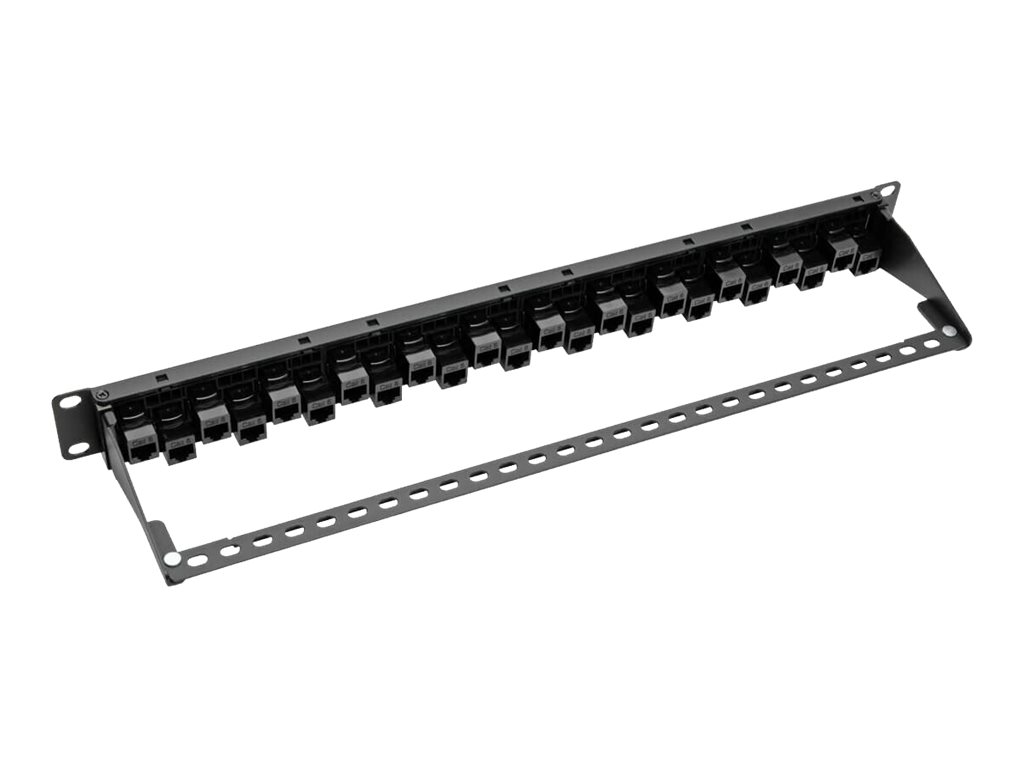 24 Port Cat 6 Rack Mount Patch Panel - 1U, TAA Compliant, RoHS Compliant