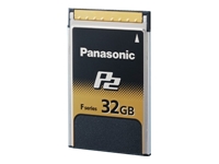 Panasonic F-Series P2 Memory Card AJ-P2E032FG - Flash memory card - 32 GB - P2 Card - for P2 HD