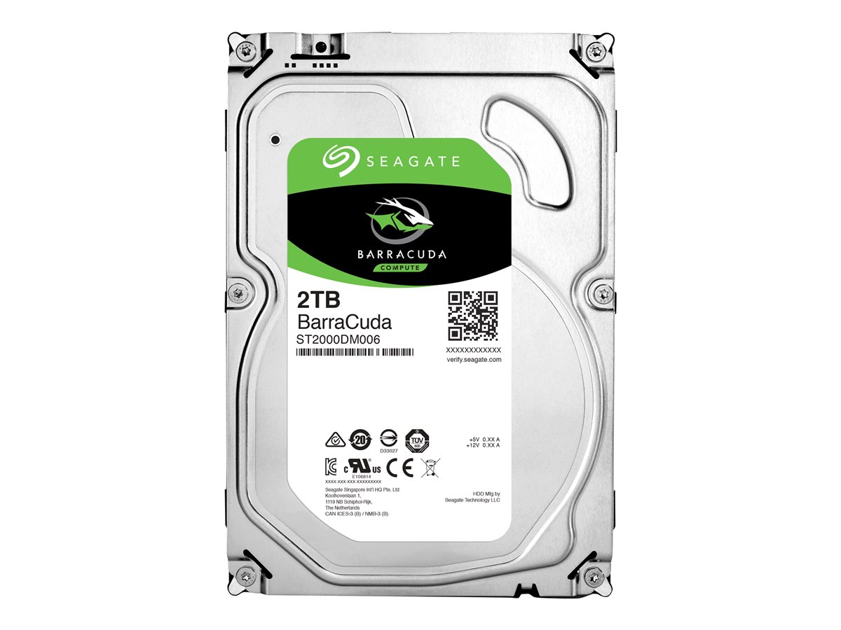 SEAGATE Barracuda 2TB HDD SATA 6Gb/s 5400rpm 2.5inch 7mm height 128Mb cache BLK single pack