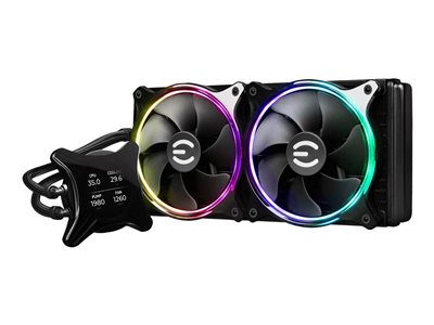 EVGA Fan 400-HY-CX28-V1 CLCx 280mm All-In-One LCD CPU Liquid Cooler Retail