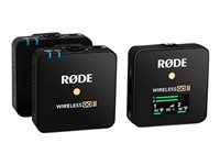 RØDE Wireless GO II Trådløst mikrofonsystem Trådløs Omni-directional Sort