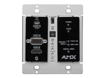 AMX NMX-ENC-N1115-WP Black Audio/video over IP encoder module